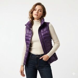 Eve Quilted Purple Vest